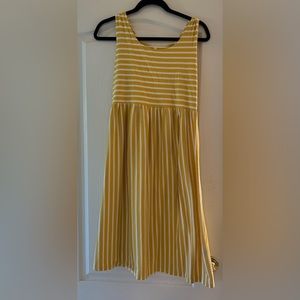 Striped maternity sundress